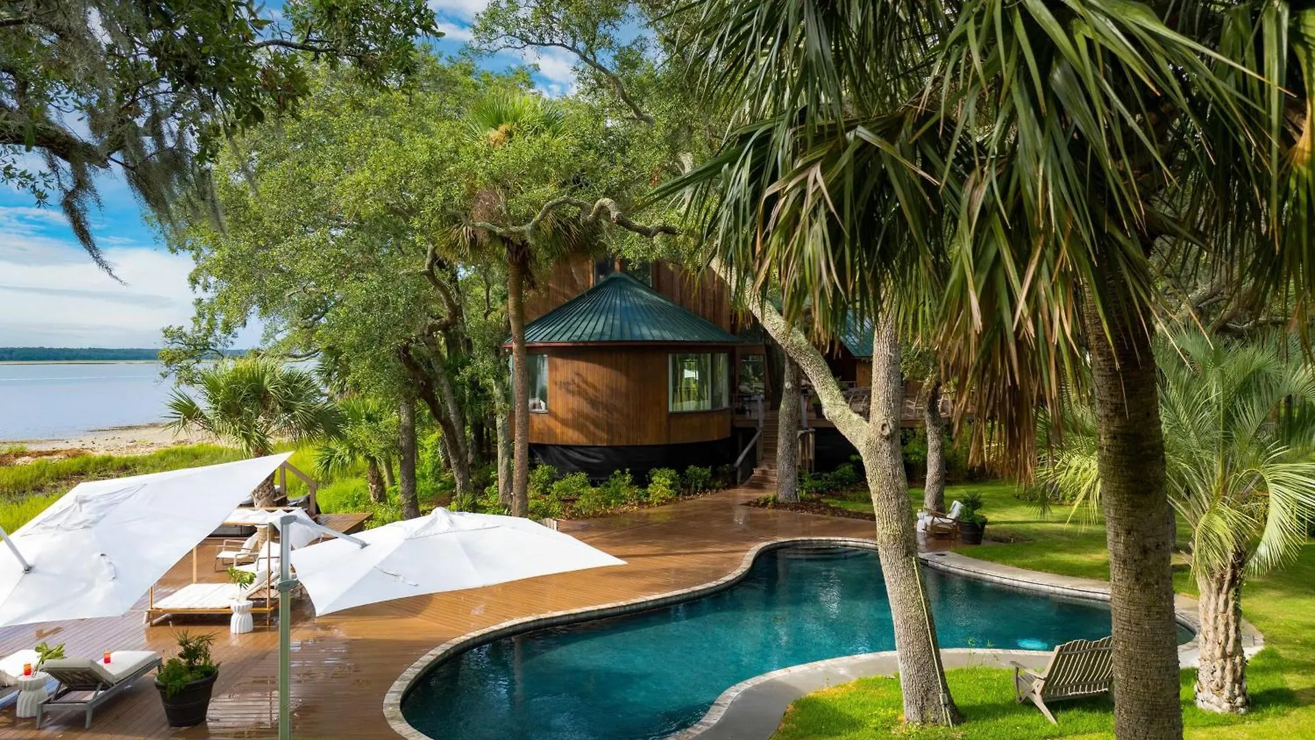 Buck Island By Avantstay Exclusive Private Island Sleeps 26 Pool Hot Tub Views Hilton Head Island Villa